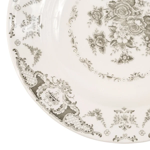 Comptoir De Famille Assiette Creuse En Faïence Gris D23cm – Clothilde 4