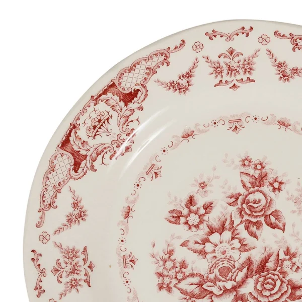 Comptoir De Famille Assiette Plate En Faience Bordeaux D26cm – Clothilde 3