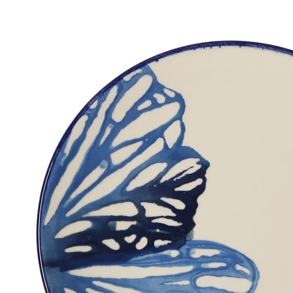 Retour gratuit en magasin. Côté Table Assiette Dessert Mareea Bleu+blanc D21.5cm Faience 4