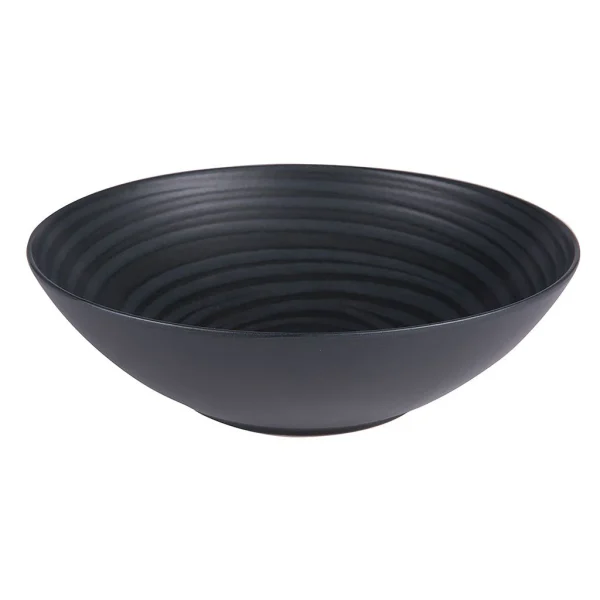 Table Passion Saladier En Grès Noir – Moon 1